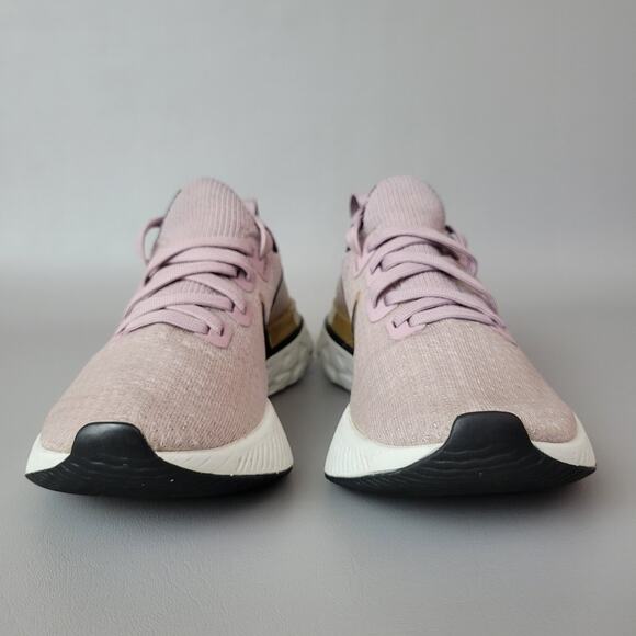 Nike Womens React Infinity Run Flyknit Plum Fog Pink Running Shoes Sneakers 6.5 - Picture 6 of 11